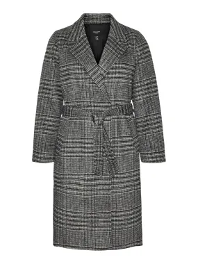 Vero Moda Curve Luck Long Checked Coat