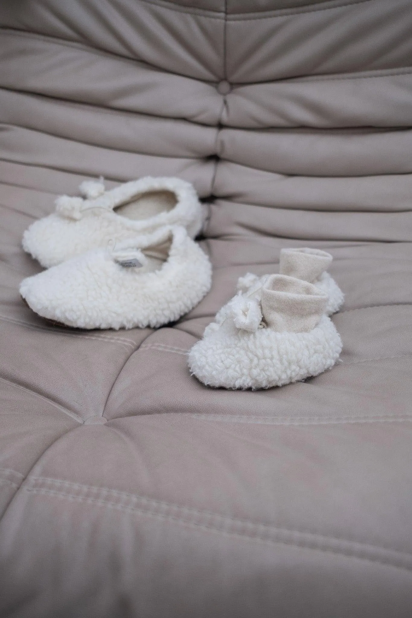 White Baby/Kid Natural Woolen Boots