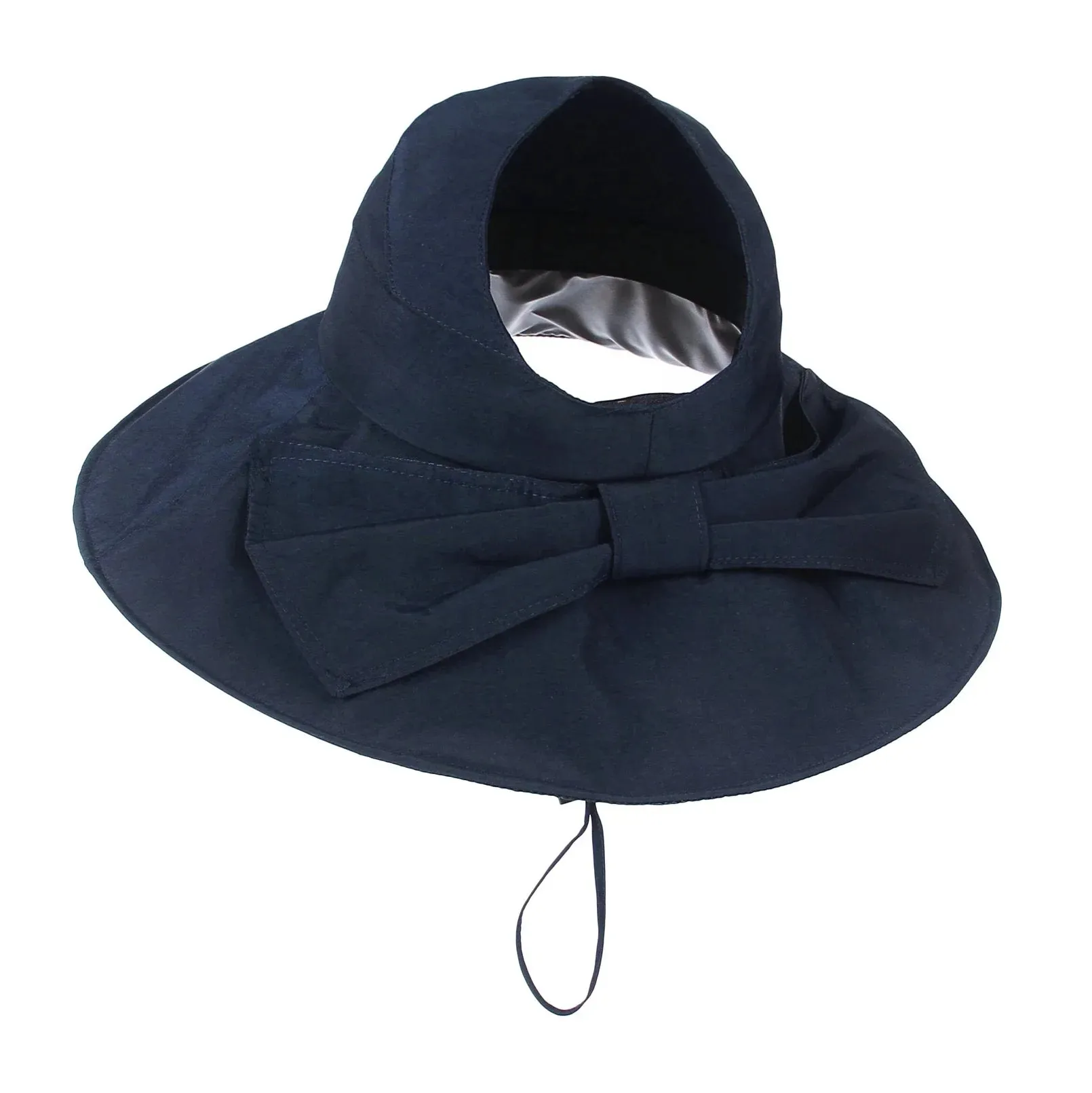 Womens Wide Brim Hollow Bucket Hat Breathable