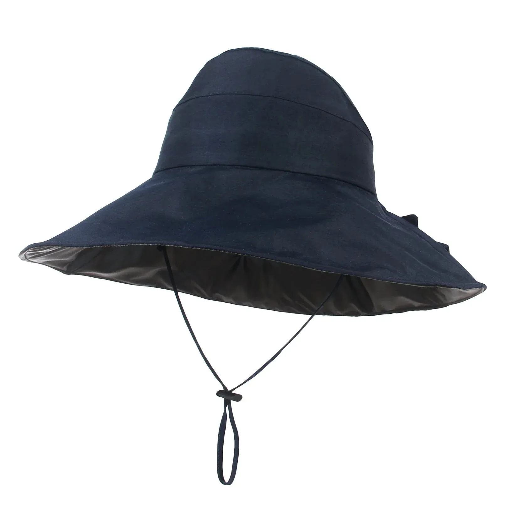 Womens Wide Brim Hollow Bucket Hat Breathable