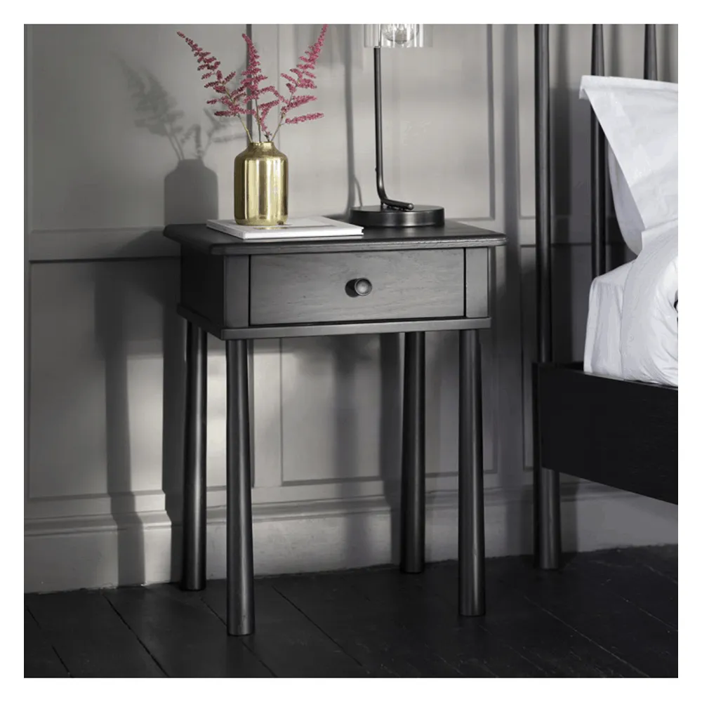 Wycombe 1 Drawer Bedside - Black