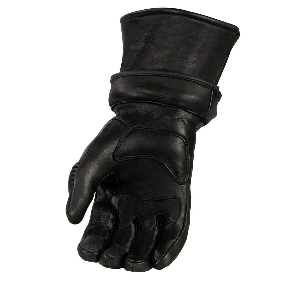 Xelement XG852 Men's Black Insulated Leather Deerskin Gauntlet