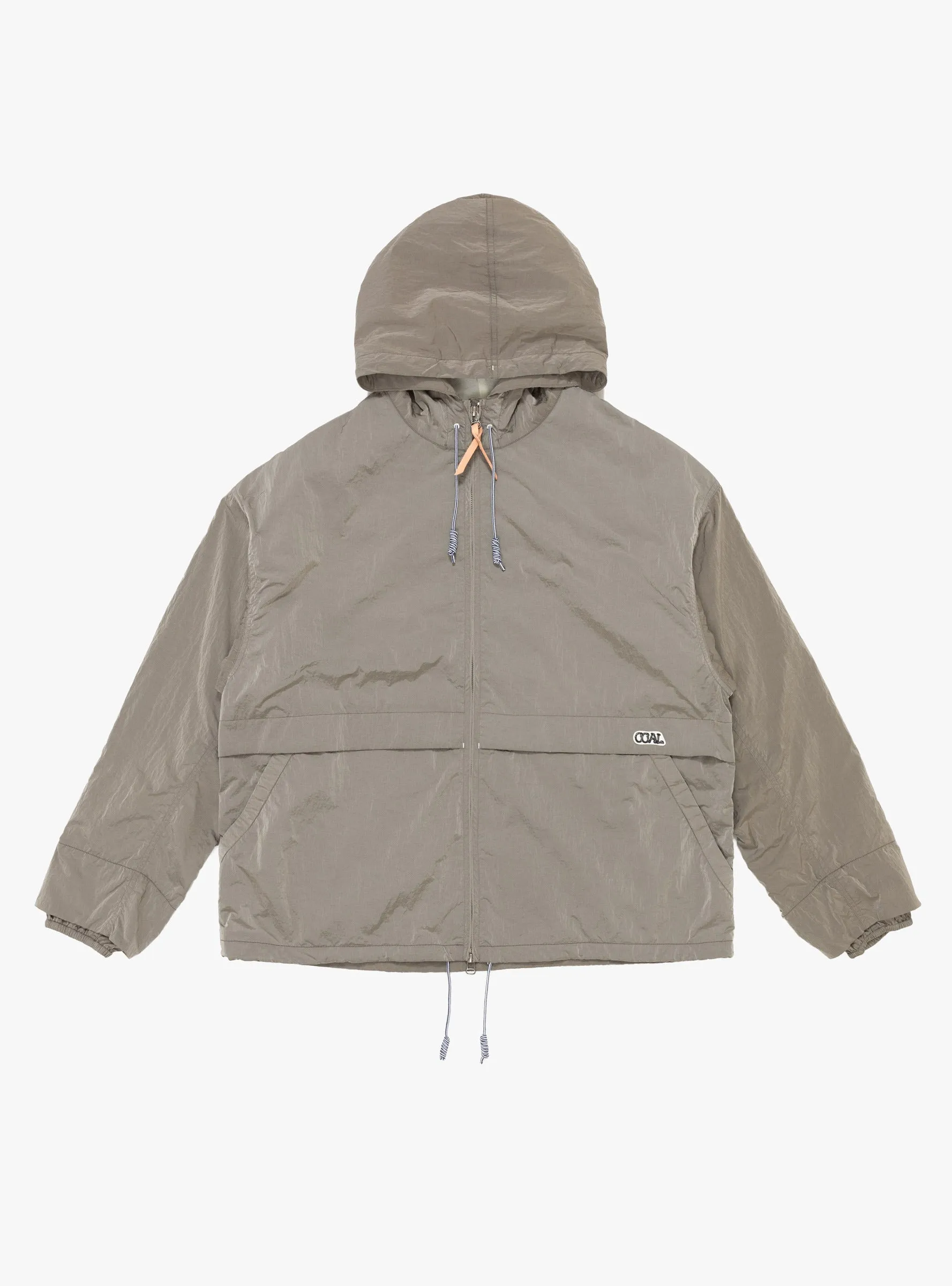 Zip Up Wind Parka Beige